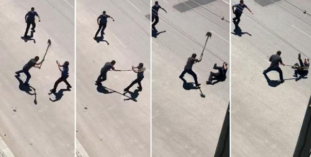 Kürekli saldırıya uğrayan komiser konuştu!  İyi ki elimi silahıma götürmedim - Resim: 1