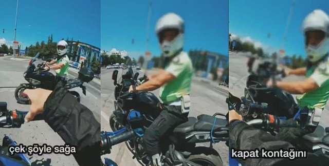 Türkiye'de günlerdir konuşuluyor! Motosikletli gence nasihatte bulunan trafik polisi, o anları anlattı - Resim: 1