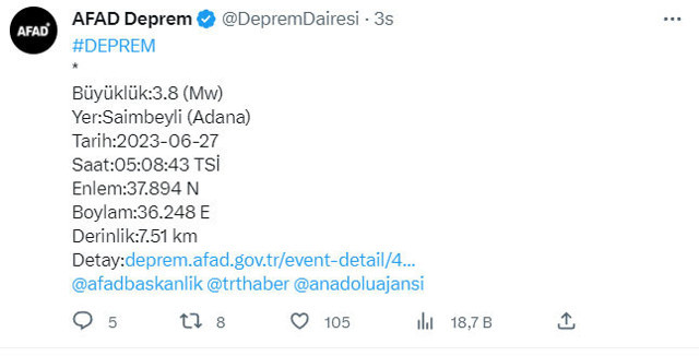 Deprem oldu panik yaşandı! AFAD son depremin şiddetini açıkladı - Resim: 0