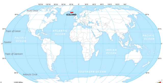 izlanda nerede haritası
