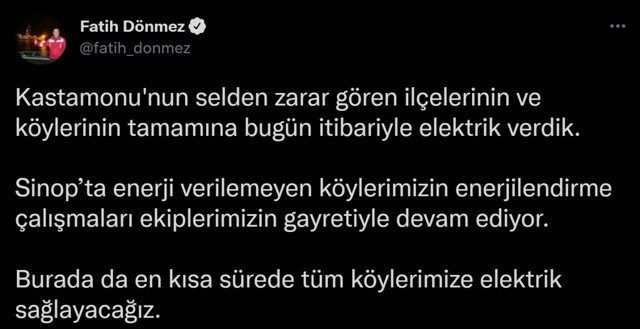 Kastamonu'da selden zarar gören ilçe ve köylere elektrik verilmeye başlandı - Resim: 0