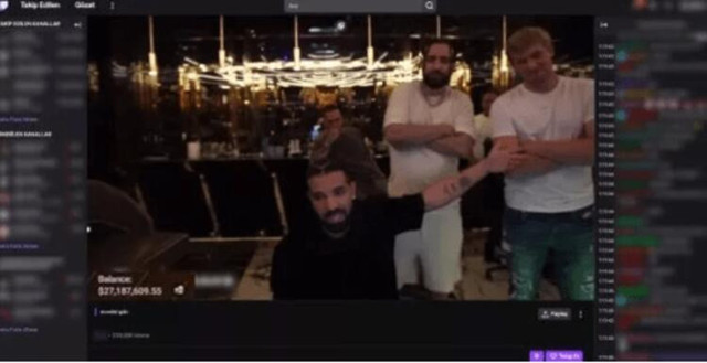 Ünlü rapçi Drake canlı yayında kumar oynadı, 27 milyon dolar kaybetti - Resim: 0