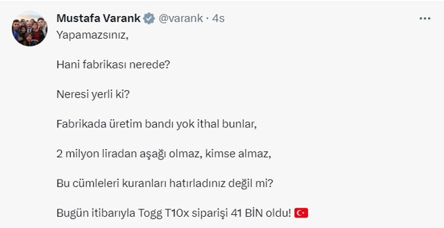 Yerli otomobil TOGG'a yoğun ilgi! Bakan Varank açıkladı: Verilen sipariş sayısı belli oldu! - Resim: 0
