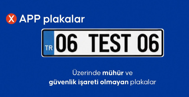 APP plaka nasıl anlaşılır mühür yoksa örnek görsel
