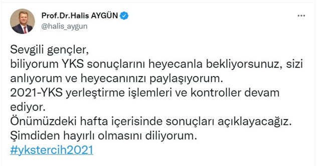 2021-YKS yerleştirme sonuçları gelecek hafta açıklanacak - Resim: 0