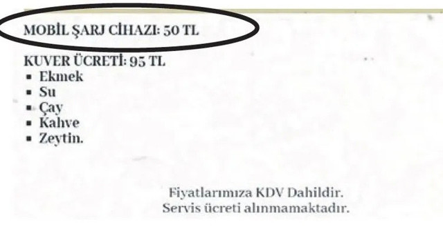 Ünlü mekanda hesaba şarj ücreti eklendi! Bakanlık harekete geçti - Resim: 0