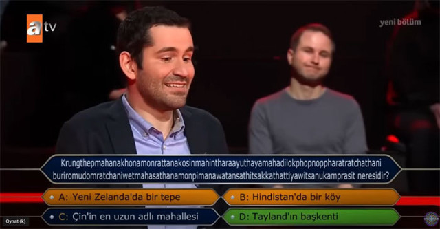 Kim Milyoner Olmak İster'de inanılmaz soru gündem oldu ekrana zor sığdı Kenan İmirzalıoğlu böyle okudu - Resim: 0