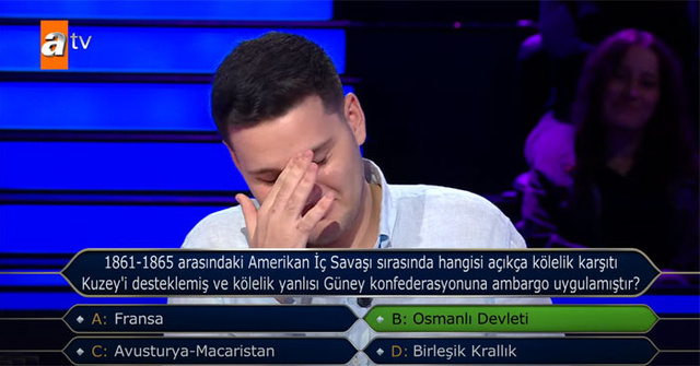 Kim Milyoner Olmak İster'de 1 Milyonluk soruyu açtırdı! Çekilmeseydi 5 milyonluk soruyu açtıracaktı - Resim: 0