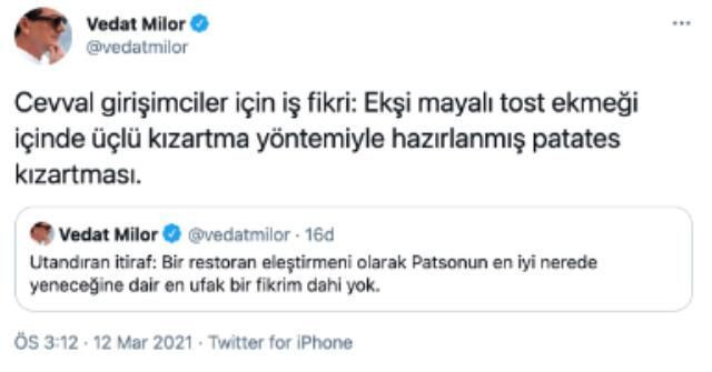 Utandıran itirafı Vedat Milor Twitter'dan yaptı herkes onu konuştu - Resim: 3