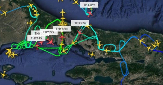 Lodos uçuşlarda aksamaya neden oluyor uçaklar tur atmaya başladı!  THY bilet işlemlerini durdurdu - Resim: 1