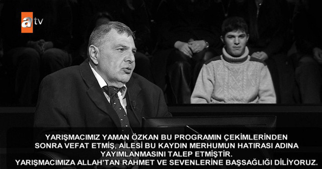 Kim Milyoner Olmak İster? programının çekimlerinden sonra vefat etti! - Resim: 0