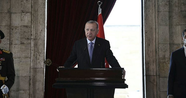 Atatürk ölümünün 84. yılında anılıyor! Erdoğan ve devlet erkanı Anıtkabir'e çıktı - Resim: 0