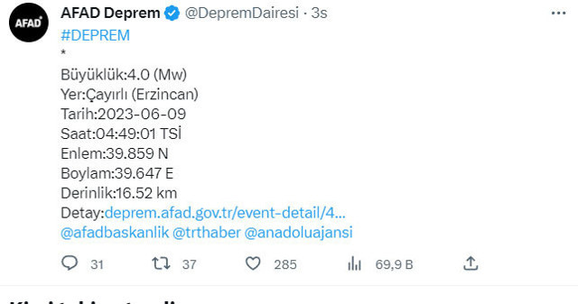 Panik yaratan deprem! Sabaha karşı fena sallandı AFAD son depremin şiddetini açıkladı - Resim: 0