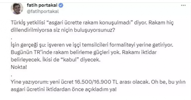 Fatih Portakal asgari ücreti 1 ay önceden bildim dedi emekli zammını açıkladı - Resim: 0