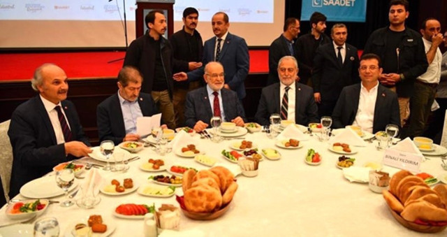 Ekrem İmamoğlu, Saadet Partisi'nin iftarına katıldı - Resim: 1