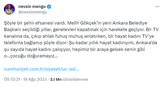 Melih Gökçek ile Nevşin Mengü birbirine girdi! "Hayat kadınıyla beraber mi çalışıyordunuz Nevşin" - Resim: 0