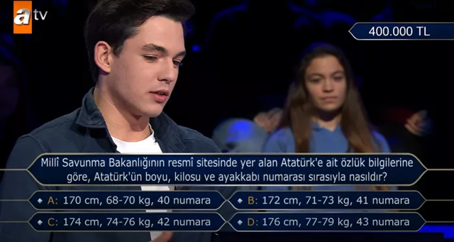 Kim Milyoner Olmak İster'de büyük ödül sadece bir soru uzaklıkta! Milyoner adayı hayalini açıkladı - Resim: 0