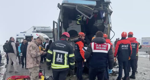 Erzurum'da peş peşe zincirleme kazalar! Ölü ve çok sayıda yaralı var - Resim: 2