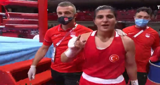 Tokyo 2020'de Busenaz Sürmeneli finale yükseldi, yangınları çıkaranlara net mesaj - Resim: 0