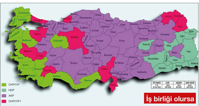 İYİ Parti harita hazırladı! İşbirliği olursa hangi parti kaç belediye kazanıyor! İşbirliği olmadan İYİ Parti hiç belediyeyi kazanamıyor! - Resim: 1