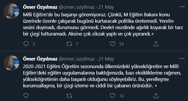 Prof. Dr. Ömer Özyılmaz'dan Bakan Ziya Selçuk'a olay sözler: Beceriksiz! - Resim: 1