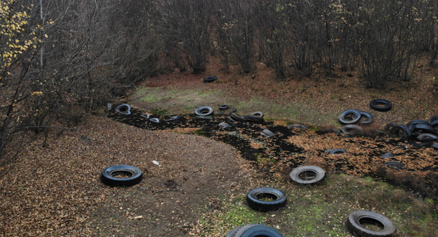 Şile'de orman katliamı! Yüzlerce otomobil lastiği bırakıldı - Resim: 2