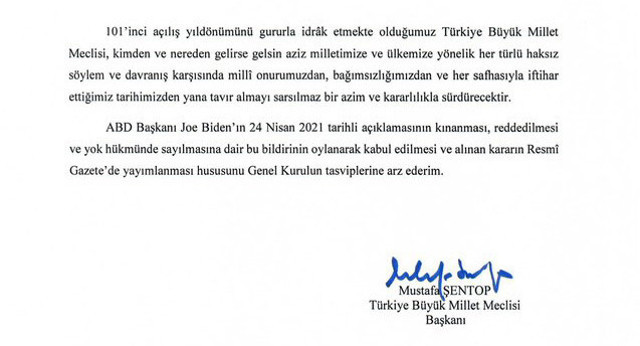 TBMM'den ABD Başkanı Biden'in 'Ermeni Soykırımı' iftirasına ortak tepki - Resim: 3