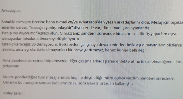 QNB Finansbank'tan tartışma yaratan karar! Aşı olmayan binaya alınmayacak - Resim: 0