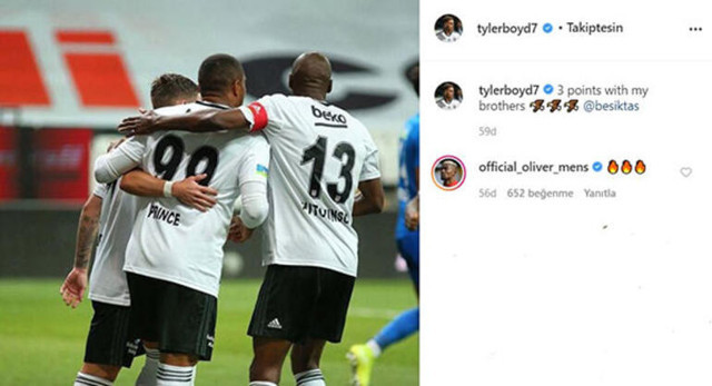 Mensah'tan Boyd'un paylaşımına Beşiktaşlıları heyecanlandıran yorum! - Resim: 0