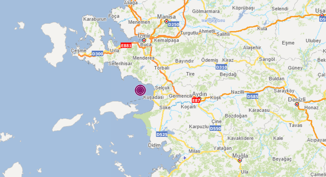 Aydın Kuşadası'nda 3.1 büyüklüğünde deprem - Resim: 0