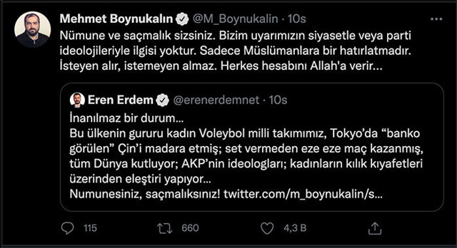 İhsan Şenocak'ın Filenin Sultanları çıkışına eski Ayasofya İmamı Mehmet Boynukalın'dan destek - Resim: 0