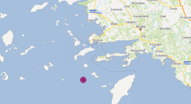 Muğla Datça açıklarında 4.1 büyüklüğünde deprem - Resim: 0