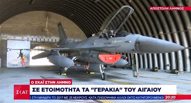 Gayriaskeri statüdeki Limni Adası'nda Yunan savaş uçakları görüntülendi - Resim: 0