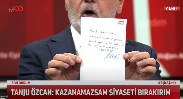 CHP Bolu adayı Tanju Özcan'dan iddialı bir çıkış daha! Kağıda yazıp imzaladı - Resim: 0