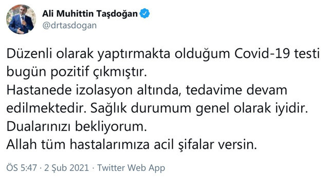 Koronavirüs aşısı yaptıran MHP Milletvevekili Ali Muhittin Taşdoğan Covid 19'a yakalandı - Resim: 1