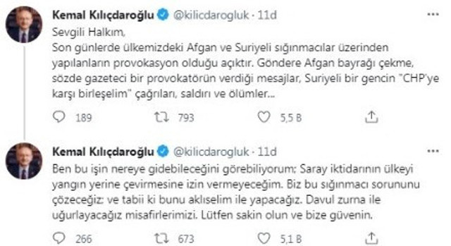 Kılıçdaroğlu'ndan sığınmacı paylaşımı: Davul zurna ile uğurlayacağız - Resim: 0