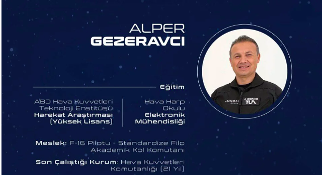 Uzaya çıkacak Türkler kimler? Alper Gezeravcı kimdir, kaç yaşında, ne iş yapıyor? - Resim: 0