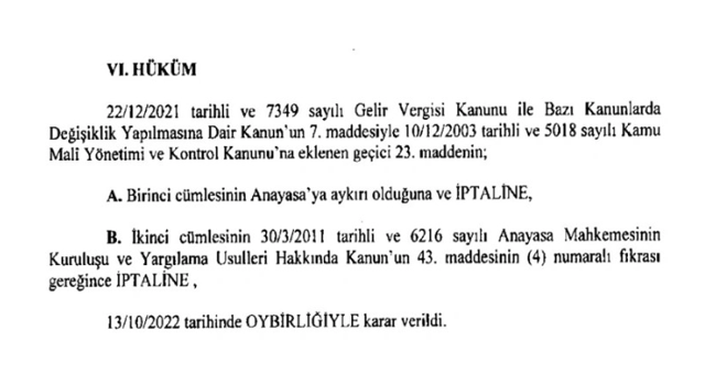 AYM'den Erdoğan'ın bütçe yetkisi için karar! CHP'li vekiller dava açmıştı - Resim: 0