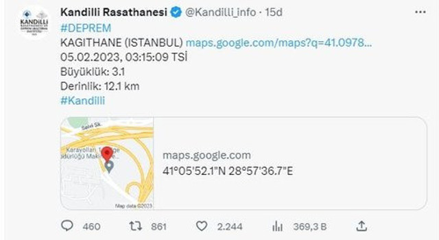 İstanbul'da deprem oldu! Kağıthane merkezli depremle ilgili AFAD'dan açıklama - Resim: 0