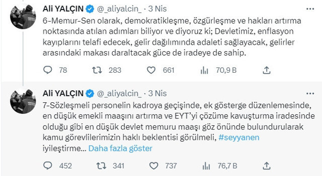 Memura 2023 ek zam ne zaman? Enflasyon rakamları açıklandı: Memur-Sen'den zam talebi! - Resim: 4
