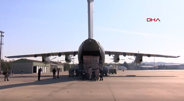 Türkiye'den Amerika'ya yardım taşıyan uçak havalandı Ankara'da tarihi görüntüler - Resim: 0