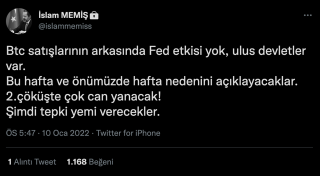 Kripto para piyasasında büyük çöküş! İslam Memiş  'Ulus devletler, tokat atacak!' tahmini yine doğru çıktı - Resim: 1