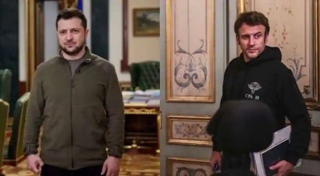 Fransa Cumhurbaşkanı Macron'un samimiyetsizliği Ukraynacada yeni bir kelimeye ilham verdi - Resim: 0