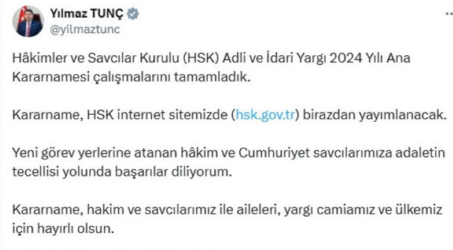 HSK yeni kararnameyi yayınladı: 4 bin 299 savcının görev yeri değişti - Resim: 0