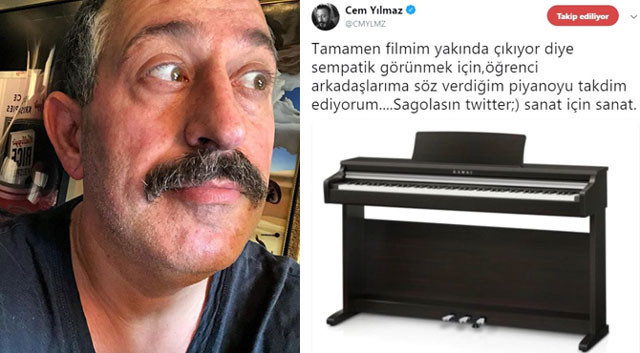 Cem Yılmaz yine kırdı geçirdi! Piyano isteyen takipçisine olay cevap - Resim: 3