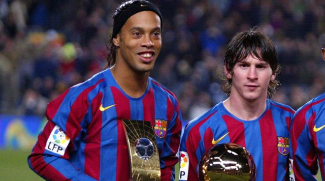 Messi Ronaldinho'yu kurtarmak için kesenin ağzını açtı - Resim: 2
