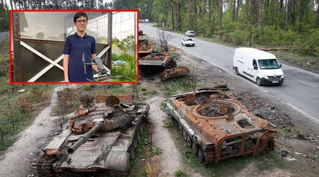 15 yaşındaki çocuk 'Ukrayna Kahramanı' oldu - Resim: 2