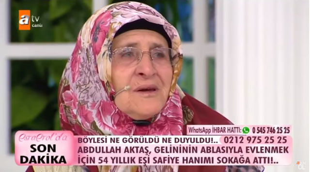 ATV'ye çıkan Safiye Hanım şok etti oğlu baldızını babasıyla evlendirmek istedi - Resim: 1