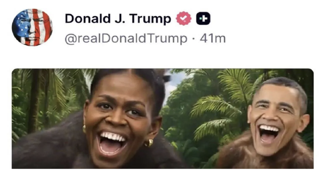 Obama'dan Trump'ın paylaşımına tepki: Utanç hissi kalmamış gibi... - Resim: 0