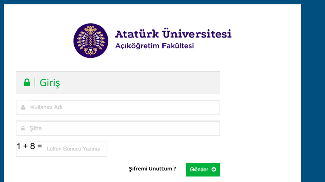 AÖF giriş ekranı-2020 ATA AÖF OBS online sınav giriş ekranı - Resim: 0